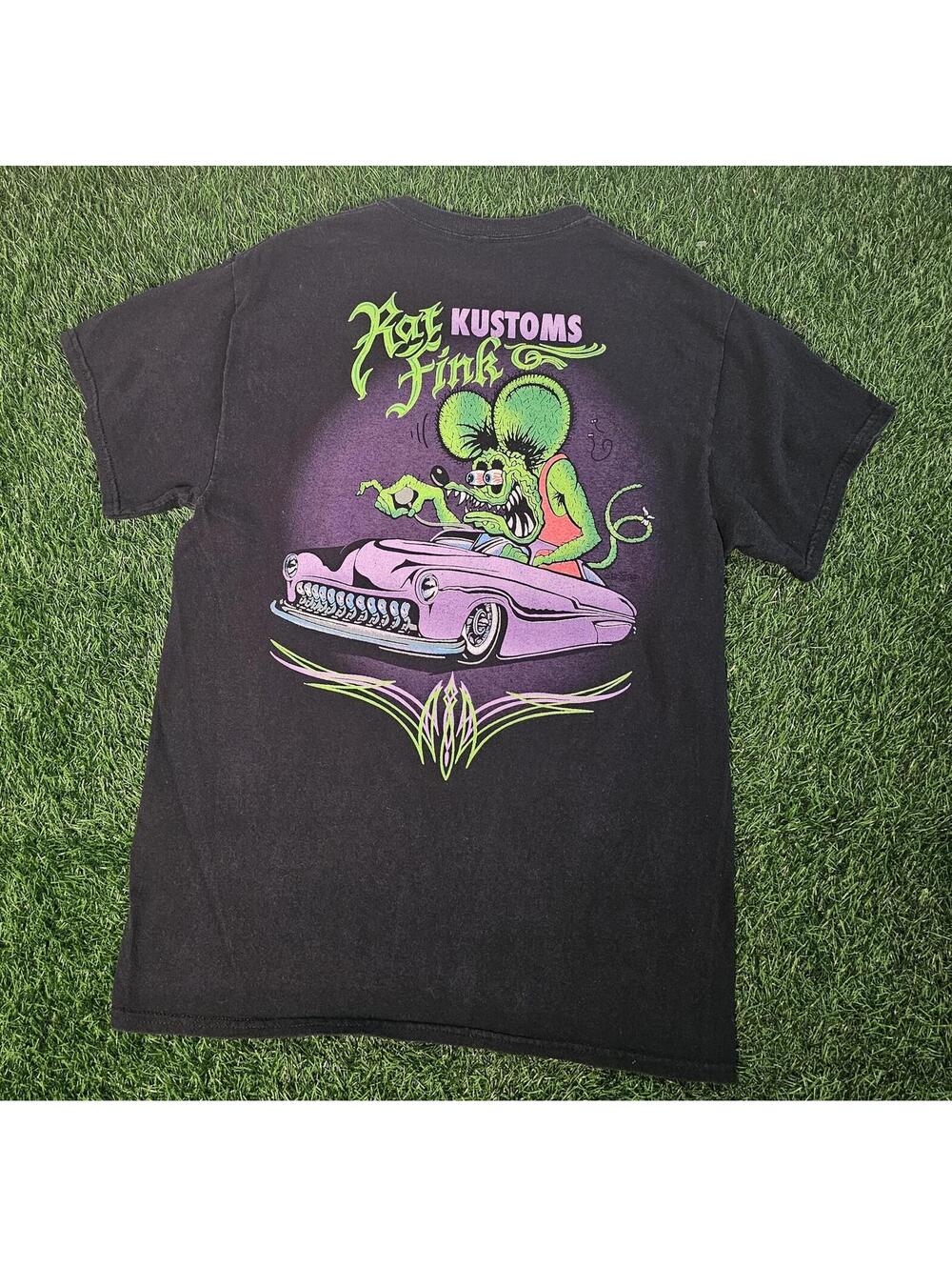 Thrashed Faded Official Rat Fink shirt medium